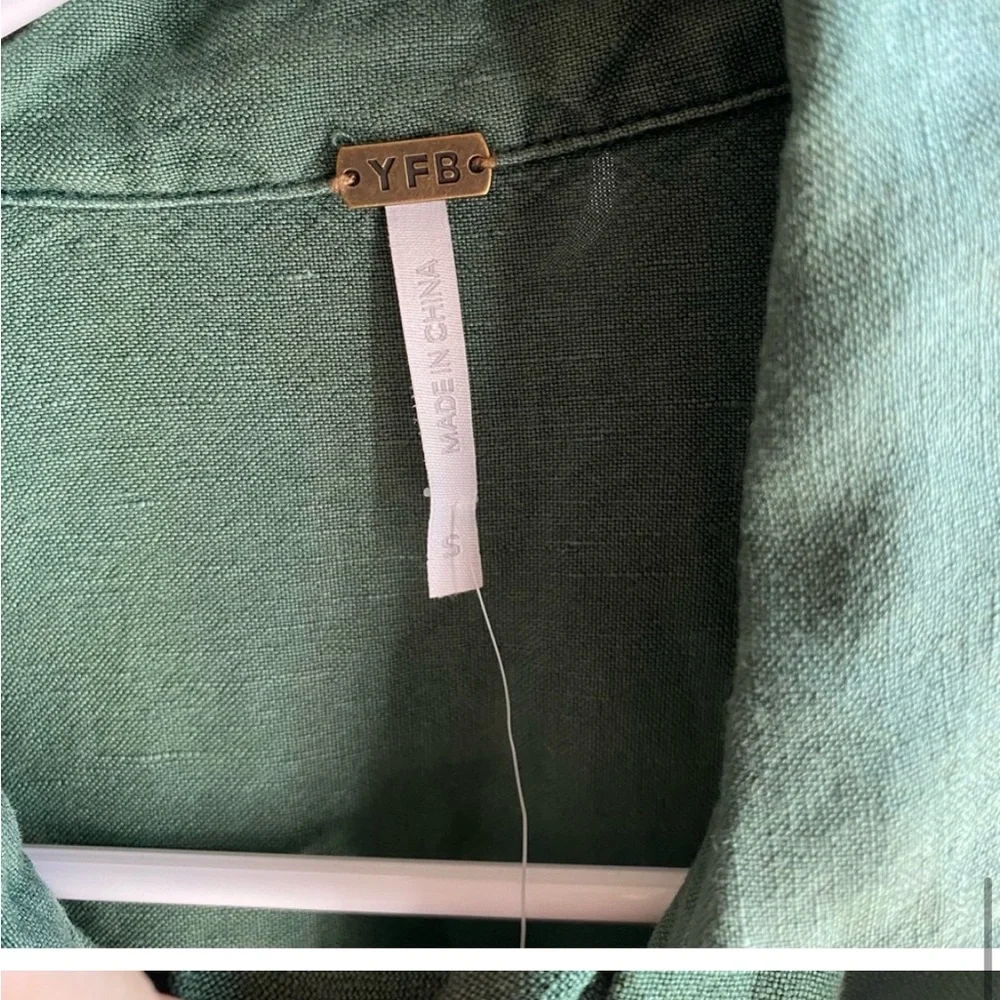 NWOT Young Fabulous & Broke YFB Lakeside Cargo Shorts Utility Romper Size small - Picture 12 of 15